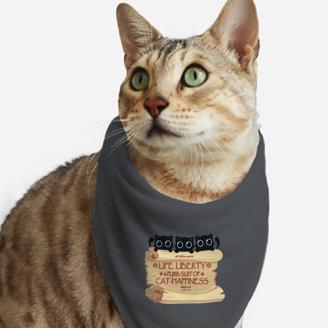 Purr-suit Of Cat Happiness-Cat-Bandana-Pet Collar-erion_designs