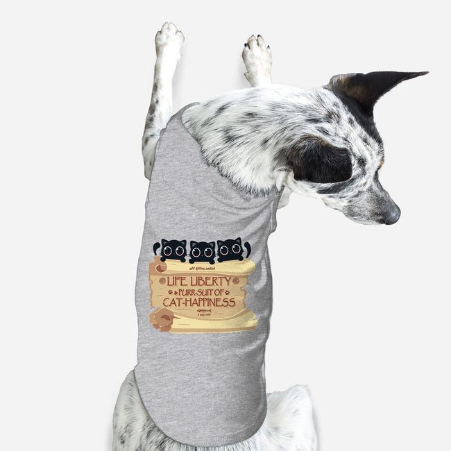 Purr-suit Of Cat Happiness-Dog-Basic-Pet Tank-erion_designs