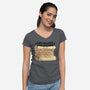 Purr-suit Of Cat Happiness-Womens-V-Neck-Tee-erion_designs