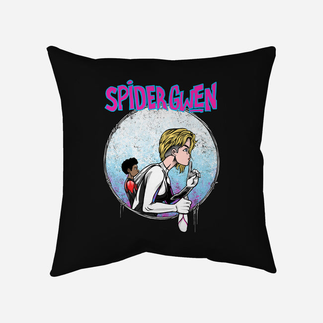 Spider Gwen-None-Removable Cover-Throw Pillow-joerawks