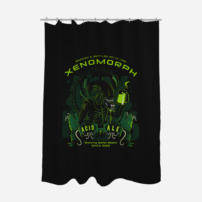 Xeno's Acid Ale-none polyester shower curtain-stationjack