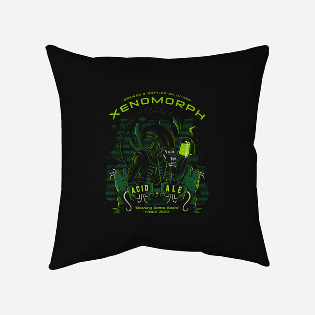 Xeno's Acid Ale-none removable cover w insert throw pillow-stationjack