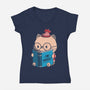 Find Yourself Book-Womens-V-Neck-Tee-tobefonseca
