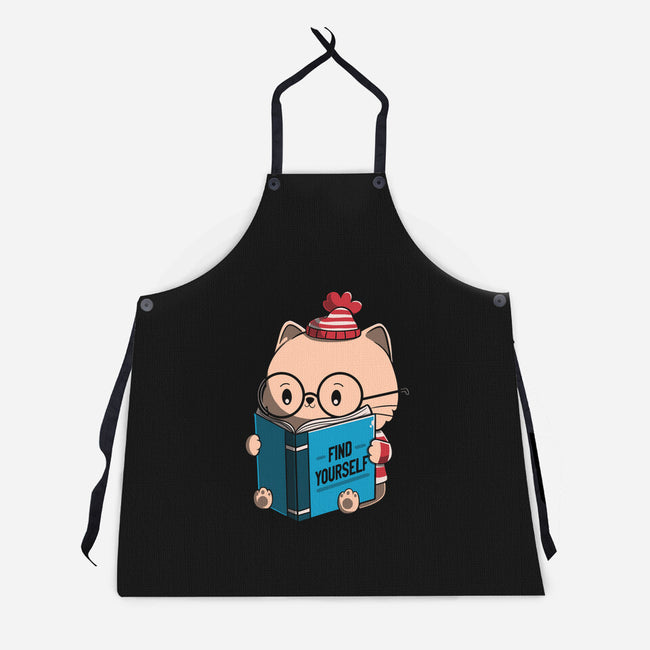 Find Yourself Book-Unisex-Kitchen-Apron-tobefonseca