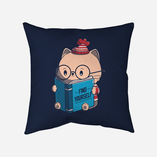 Find Yourself Book-None-Removable Cover w Insert-Throw Pillow-tobefonseca
