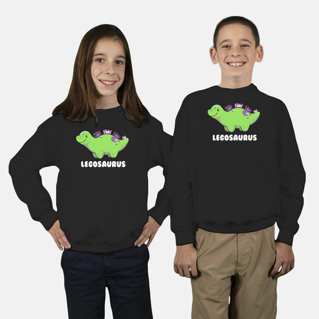 Legosaurus Dinosaur-Youth-Crew Neck-Sweatshirt-tobefonseca