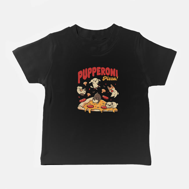 Pupperoni Pizza-Baby-Basic-Tee-tobefonseca