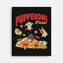 Pupperoni Pizza-None-Stretched-Canvas-tobefonseca