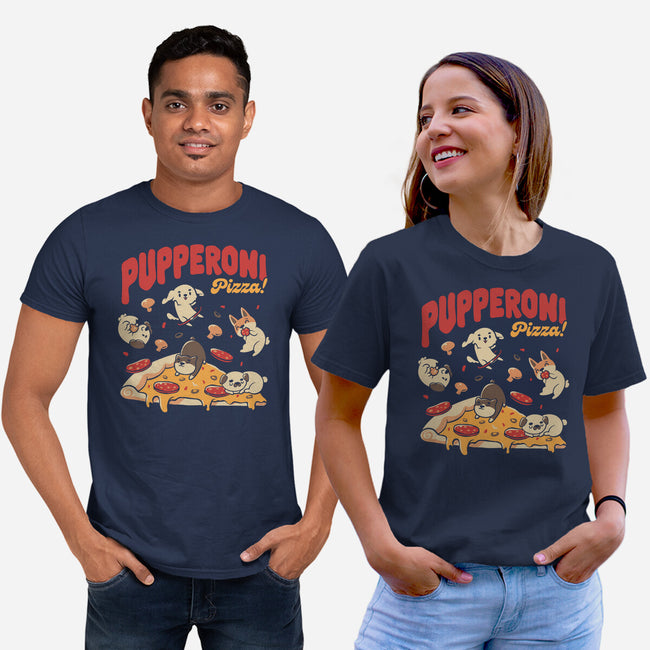 Pupperoni Pizza-Unisex-Basic-Tee-tobefonseca