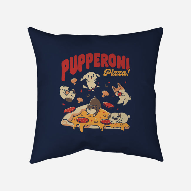 Pupperoni Pizza-None-Removable Cover w Insert-Throw Pillow-tobefonseca