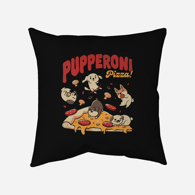 Pupperoni Pizza-None-Removable Cover-Throw Pillow-tobefonseca