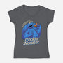 Cookie Doll Monster-Womens-V-Neck-Tee-Studio Mootant