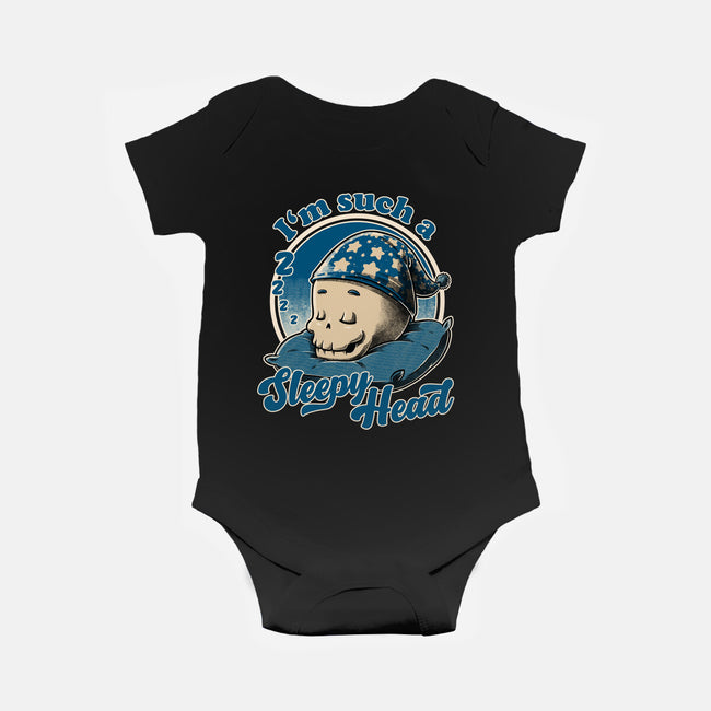 Skull Sleepyhead-Baby-Basic-Onesie-Studio Mootant