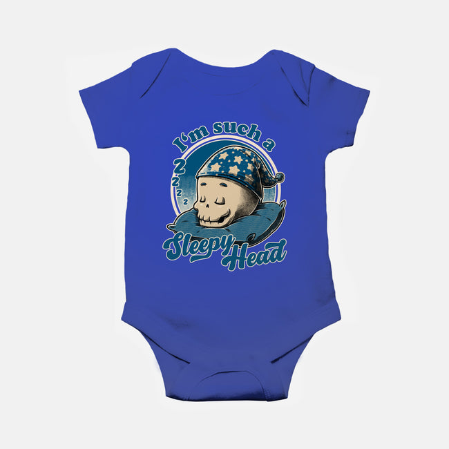 Skull Sleepyhead-Baby-Basic-Onesie-Studio Mootant