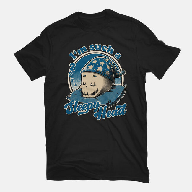 Skull Sleepyhead-Womens-Fitted-Tee-Studio Mootant