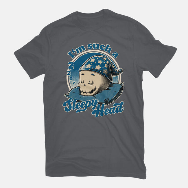 Skull Sleepyhead-Womens-Fitted-Tee-Studio Mootant