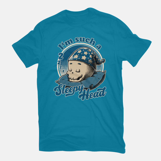 Skull Sleepyhead-Womens-Fitted-Tee-Studio Mootant