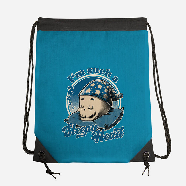Skull Sleepyhead-None-Drawstring-Bag-Studio Mootant