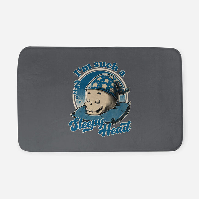 Skull Sleepyhead-None-Memory Foam-Bath Mat-Studio Mootant