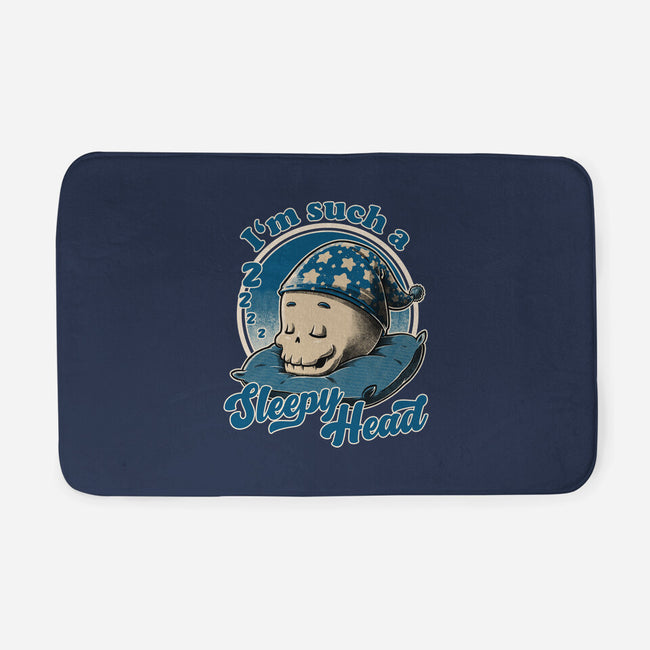 Skull Sleepyhead-None-Memory Foam-Bath Mat-Studio Mootant