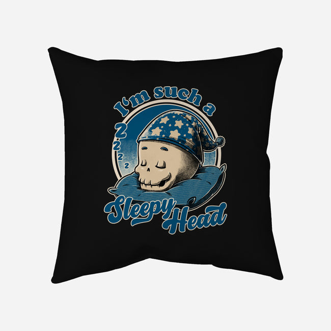 Skull Sleepyhead-None-Removable Cover w Insert-Throw Pillow-Studio Mootant