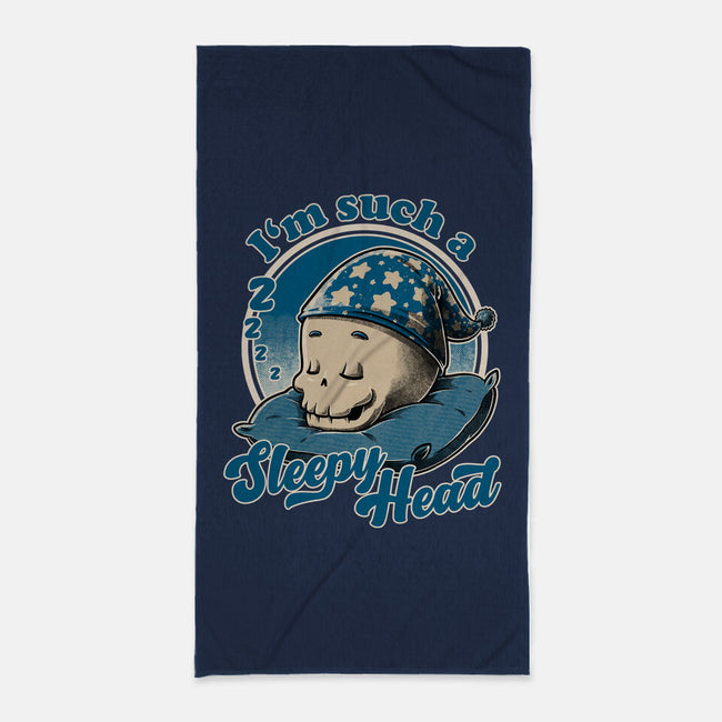 Skull Sleepyhead-None-Beach-Towel-Studio Mootant