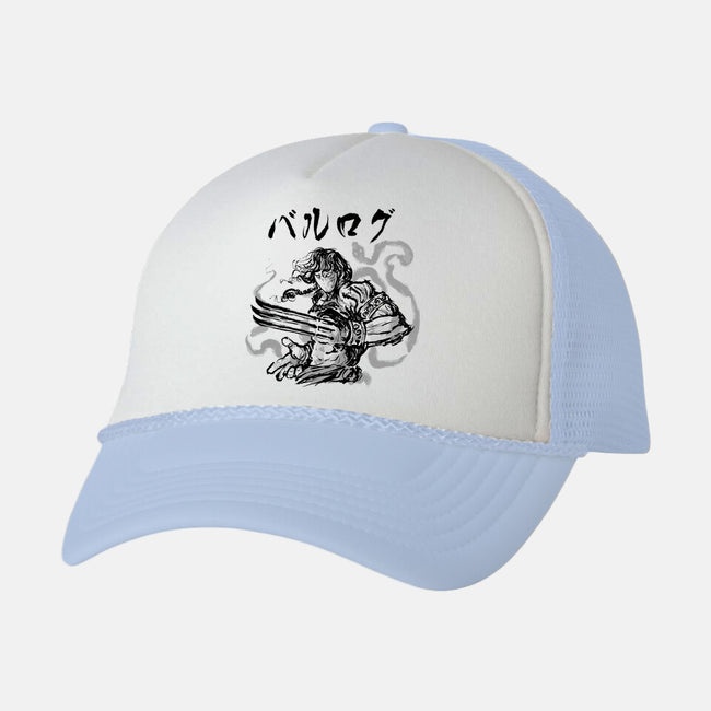 Claw Warrior-Unisex-Trucker-Hat-demonigote