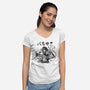 Claw Warrior-Womens-V-Neck-Tee-demonigote