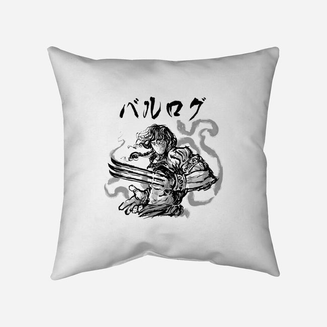 Claw Warrior-None-Removable Cover-Throw Pillow-demonigote