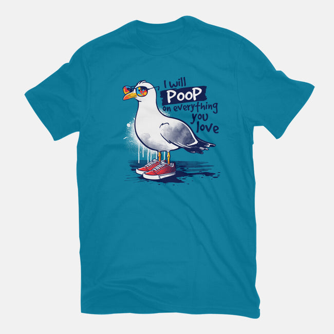 Seagull Poop-Womens-Fitted-Tee-NemiMakeit