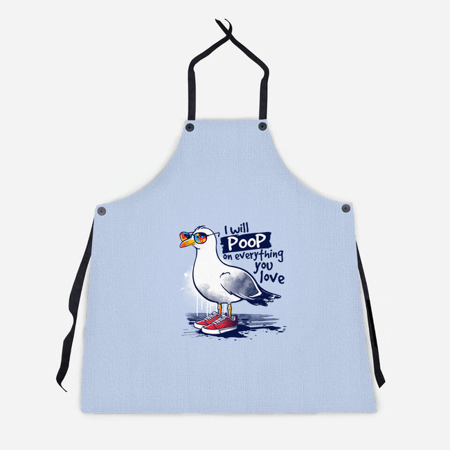 Seagull Poop-Unisex-Kitchen-Apron-NemiMakeit