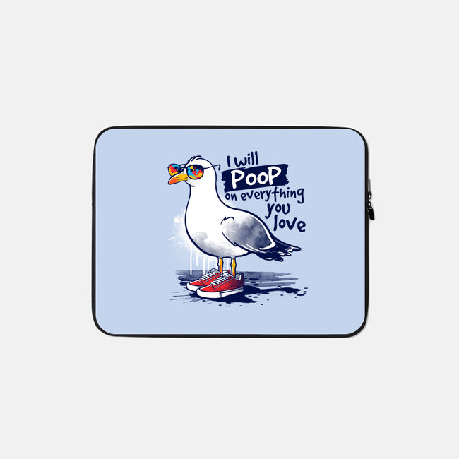 Seagull Poop-None-Zippered-Laptop Sleeve-NemiMakeit