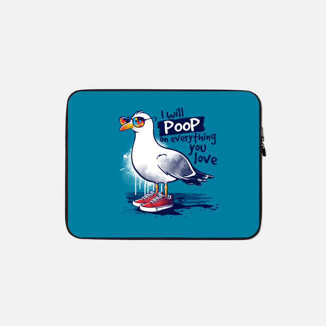 Seagull Poop-None-Zippered-Laptop Sleeve-NemiMakeit