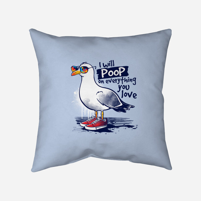 Seagull Poop-None-Removable Cover w Insert-Throw Pillow-NemiMakeit