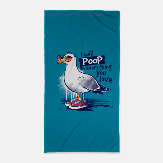 Seagull Poop-None-Beach-Towel-NemiMakeit