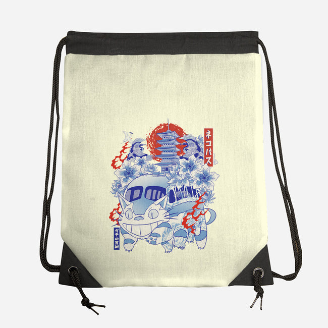 Porcelain Catbus-None-Drawstring-Bag-gaci