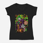 Clowning Time-Womens-V-Neck-Tee-Conjura Geek
