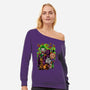 Clowning Time-Womens-Off Shoulder-Sweatshirt-Conjura Geek