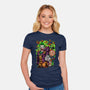 Clowning Time-Womens-Fitted-Tee-Conjura Geek