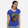 Clowning Time-Womens-V-Neck-Tee-Conjura Geek