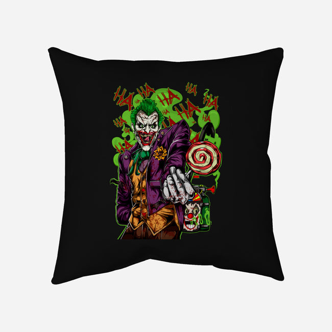 Clowning Time-None-Removable Cover w Insert-Throw Pillow-Conjura Geek
