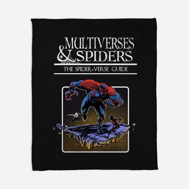 Multiverses & Spiders-None-Fleece-Blanket-zascanauta