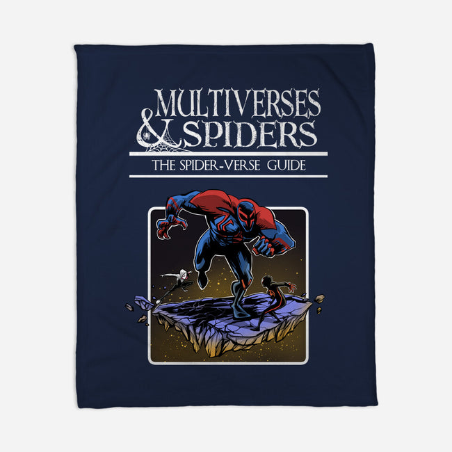 Multiverses & Spiders-None-Fleece-Blanket-zascanauta