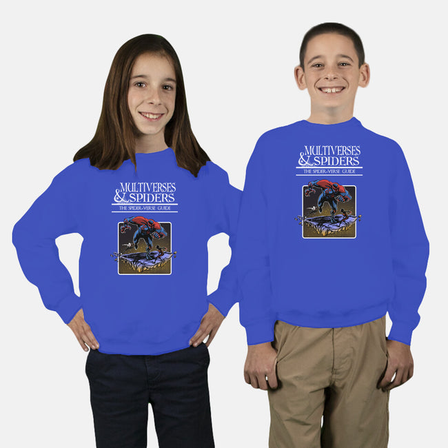 Multiverses & Spiders-Youth-Crew Neck-Sweatshirt-zascanauta