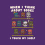 Think About Books-Unisex-Crew Neck-Sweatshirt-Weird & Punderful
