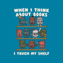 Think About Books-None-Drawstring-Bag-Weird & Punderful