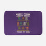 Think About Books-None-Memory Foam-Bath Mat-Weird & Punderful