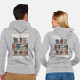 Think About Books-Unisex-Zip-Up-Sweatshirt-Weird & Punderful