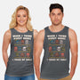 Think About Books-Unisex-Basic-Tank-Weird & Punderful