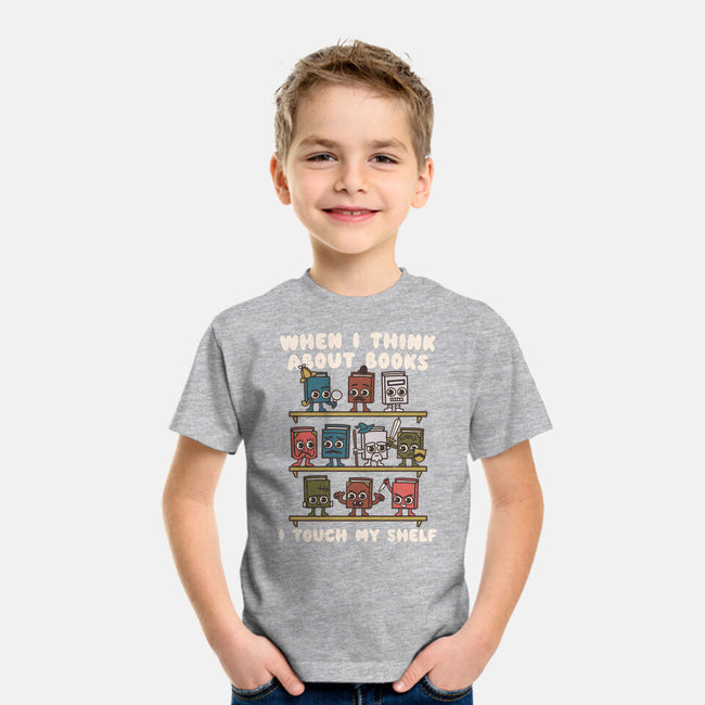 Think About Books-Youth-Basic-Tee-Weird & Punderful